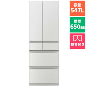 �y�W���ݒu�������z�O�H(MITSUBISHI) MR-WZ55N-W �O�����h���l���z���C�g WZ�V���[�Y 6�h�A�①�� �ω��J�� 547L ��650mm