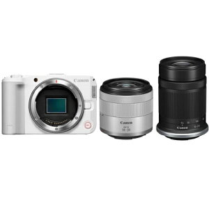 CANON �L���m�� EOS R50V �_�u���Y�[���L�b�g �z���C�g �~���[���X���f�W�^���J���� EOSR50VWHWZK
