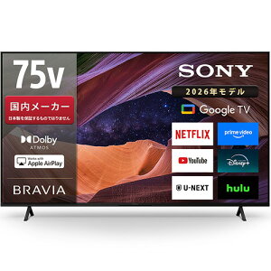 �y�W���ݒu�������z�\�j�[(SONY) KJ-75X83L 75V�^ 4K�t���e���r GoogleTV Apple AirPlay DolbyATOMS
