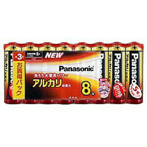 パナソニック Panasonic LR6XJ/8SW アルカリ乾電池 単3形 8本パック LR6XJ8SW