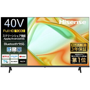 �y�ݒu�{���T�C�N���z�n�C�Z���X(Hisense) 40YS4A 40V�^ �t���n�C�r�W���� �t���e���r FHD