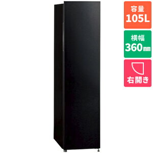 �y�ݒu�{���T�C�N���z�A�N�A(AQUA) AQF-SF11A-K �V���L�[�u���b�N SLIM FREEZER 1�h�A�Ⓚ�� �E�J�� 105L ��360mm
