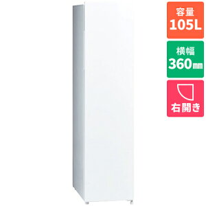 �y�ݒu�{�����ۏ؁z�A�N�A(AQUA) AQF-SF11A-W �V���L�[�z���C�g SLIM FREEZER 1�h�A�Ⓚ�� �E�J�� 105L ��360mm
