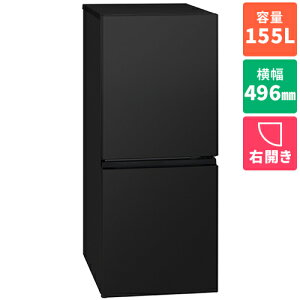 �y�ݒu�z�p�i�\�j�b�N(Panasonic) NR-B16C4-K �}�b�g�u���b�N 2�h�A �p�[�\�i���①�� 155L ��496mm