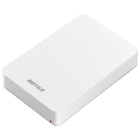 バッファロー BUFFALO HD-PGF5.0U3-GWHA(ホワイト) ポータブルHDD 5TB USB3.1(Gen1) /3.0/2.0接続 耐衝撃 HDPGF50U3GWH