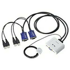 エレコム ELECOM KVM-KUSN パソコン切替器 USB 2台切替 KVMKUSN