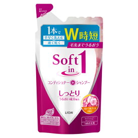 ライオン(LION) ソフトインワンシャンプー しっとりタイプ 詰替用 380ml