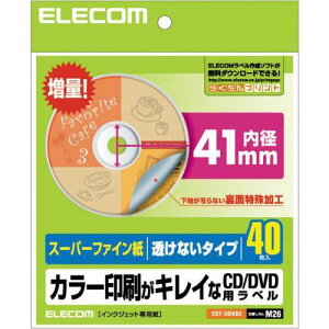 GR(ELECOM) EDT-UDVD2 X[p[t@CCD/DVDx Ȃ^Cv a41mm 1 40V[g