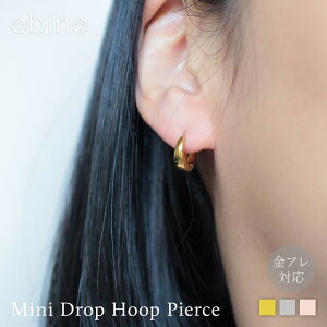 Mini Drop Hoop Piercee| hbv t[v sAX fB[X t[vsAX tςȂ OK AM[ Ή WG[ 316L T[WJXeX A Grl S[h Vo[ sNS[