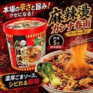 麻辣湯 マーラータン まーらーたん カップ麺 カップラーメン 1個/4個/5個セット 65g/個 痺辛 シビ辛 旨辛…
