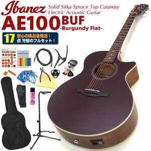 GAR AR[XeBbNM^[ S҃Zbg Ibanez ACoj[Y AE100 BUF  17_ Zbg GNgbN yARMSҁzyBurgundy Flat / o[KfBtbgzyag5zyageaz
