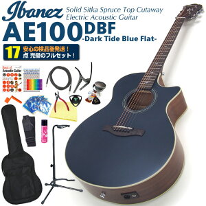 GAR AR[XeBbNM^[ S҃Zbg Ibanez ACoj[Y AE100 DBF  17_ Zbg GNgbN yARMSҁzyDark Tide Blue Flat / _[N^Chu[tbgzyag5zyagea