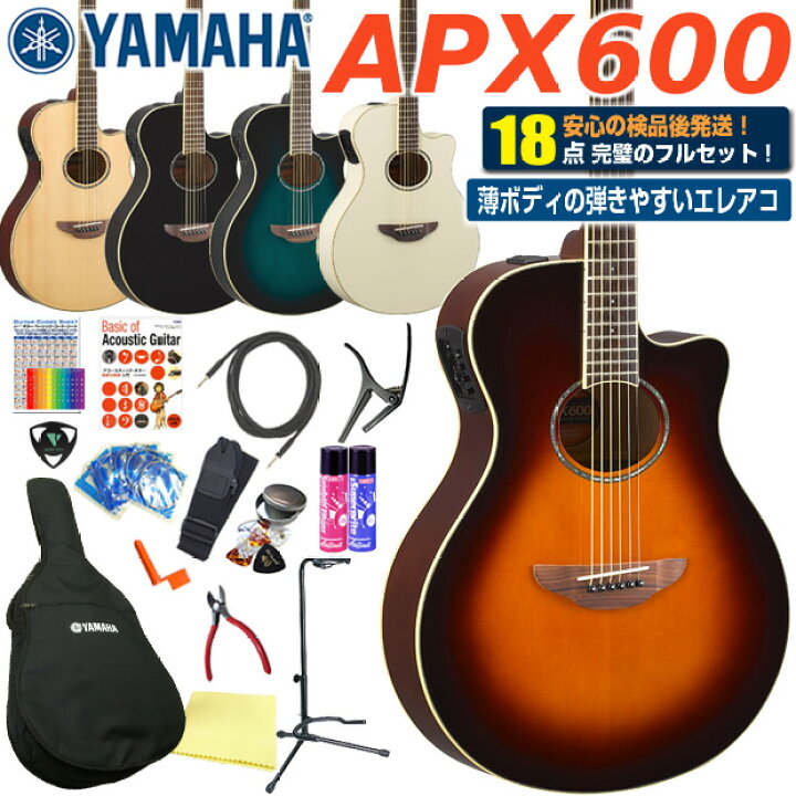 楽天市場】ヤマハ YAMAHA APX600 アコースティックギター エレアコ  
