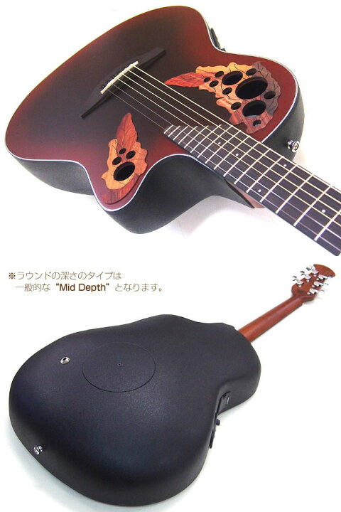 楽天市場】Ovation オベーション CE44 RRB Red Burst エレアコ アコギ 