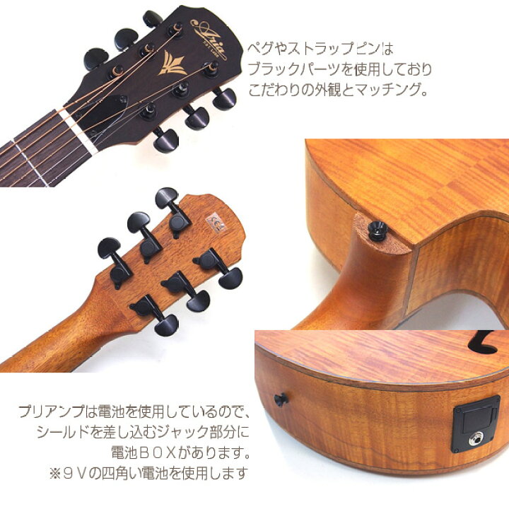 楽天市場】エレアコ アリア ARIA FET-F2 アコギ エレクトリック 