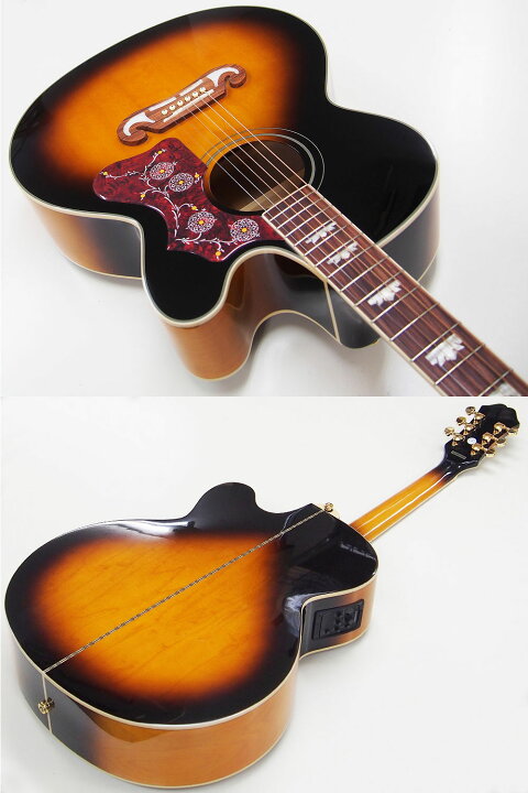 楽天市場】エピフォン アコースティックギター Epiphone J-200EC 
