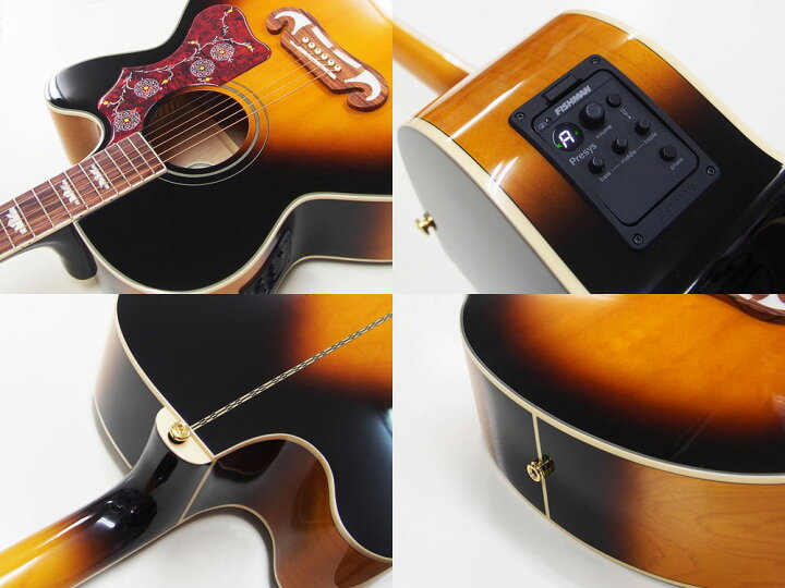 楽天市場】エピフォン アコースティックギター Epiphone J-200EC 