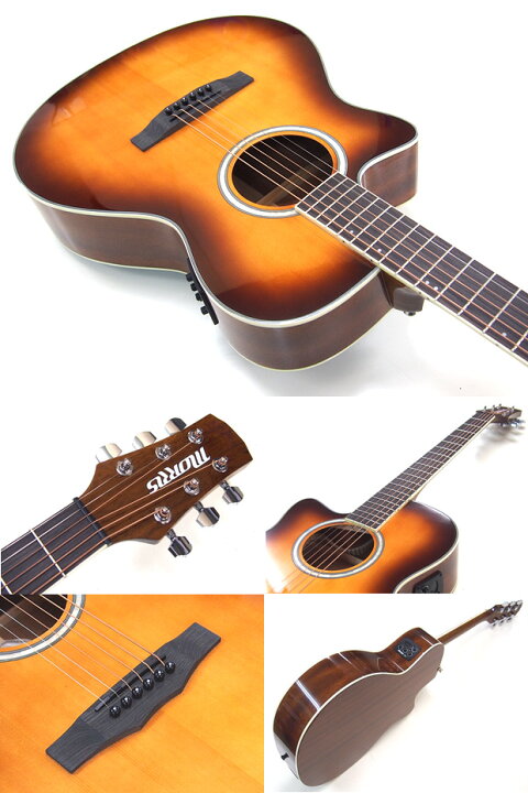 楽天市場】Morris モーリス エレアコ R-011 LH TS アコースティック 