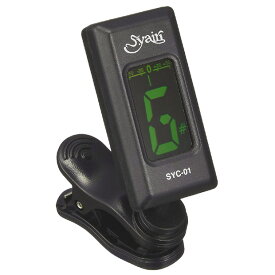 S.Yairi クロマチック クリップ チューナー SYC-01 ヤイリ SYC01 Chromatic Clip Tuner 【ネコポス(np)送料無料(ポスト投函)】【旧速達メール便】