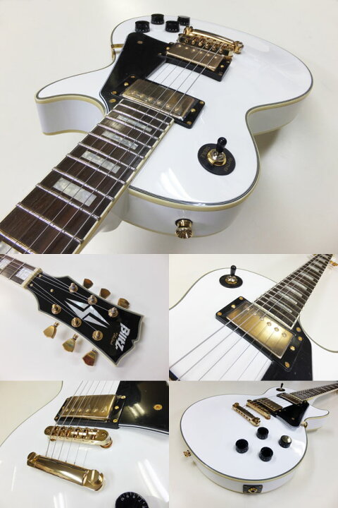 楽天市場】エレキギター 初心者セット Blitz BLP-CST WH レスポール 