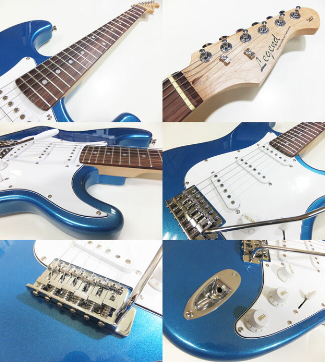 楽天市場】初心者におすすめ！Legend レジェンドLST-Z/MBL ストラト  