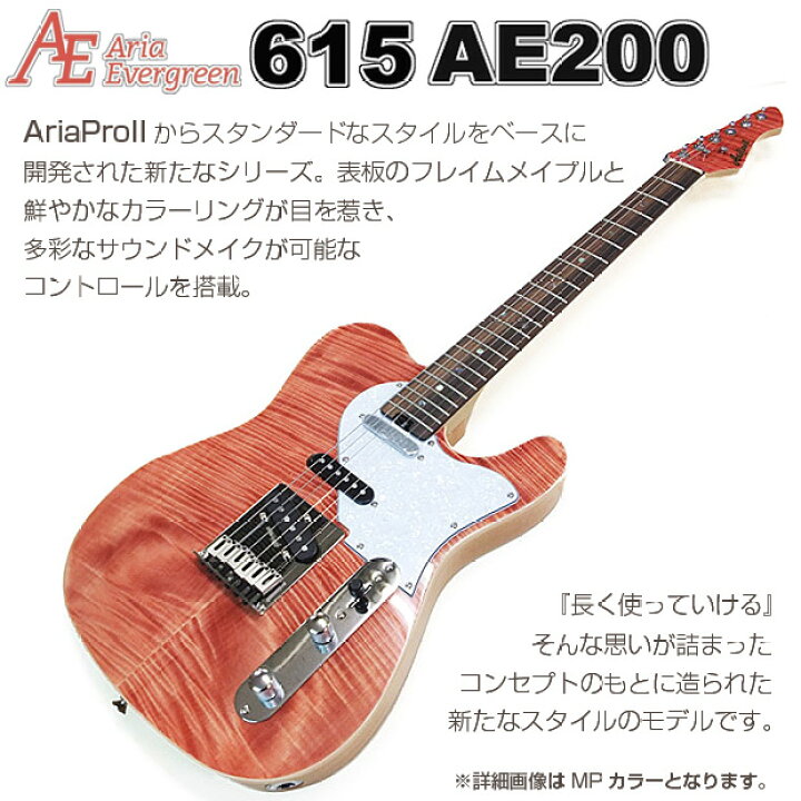 21150円 新しく着き AriaProII 714 AE200 MP アリア エヴァーグリーン エレキギター 初心者 15点 入門セット VOXアンプ付き