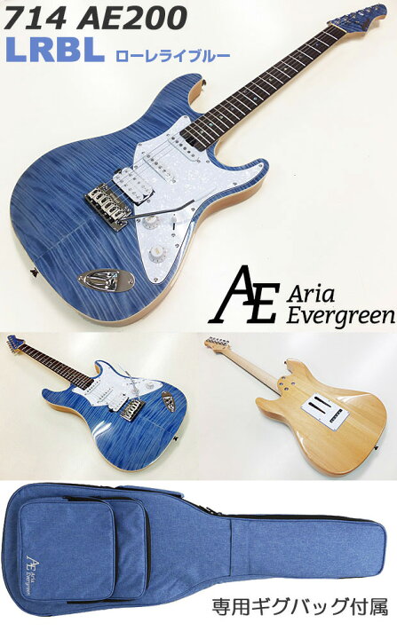 楽天市場】エレキギター 初心者セット 入門セット AriaProII 714 AE200 