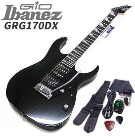 Gio Ibanez GRG170DX BKN アイバニーズ エレキギター アクセサリーセット【初心者】【入門】
