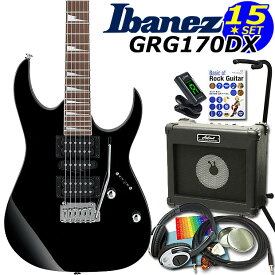 Gio Ibanez アイバニーズ GRG170DX BKN エレキギター 初心者セット15点入門セット【エレキギター初心者】