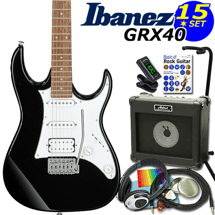 楽天市場】Gio Ibanez アイバニーズ GRX40 BKN エレキギター 初心者 