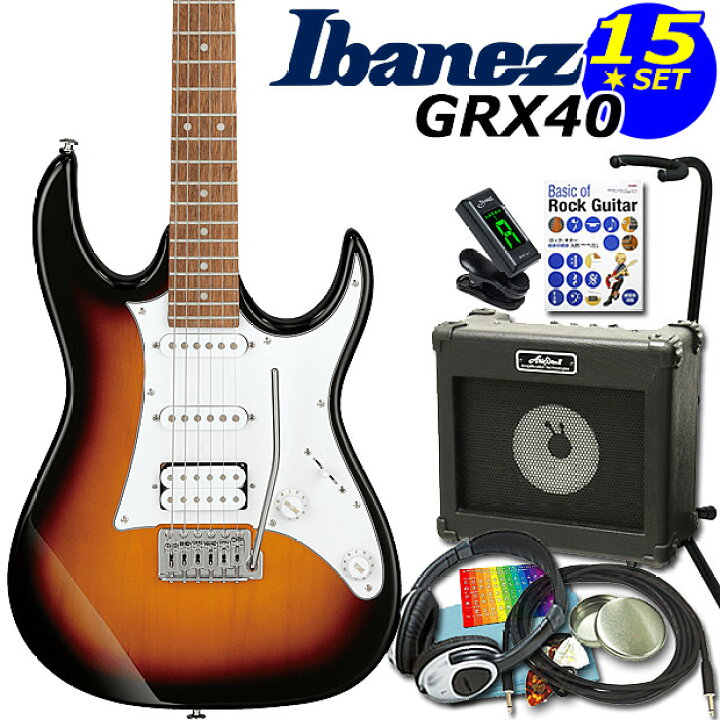 楽天市場】Gio Ibanez アイバニーズ GRX40 TFB エレキギター初心者 