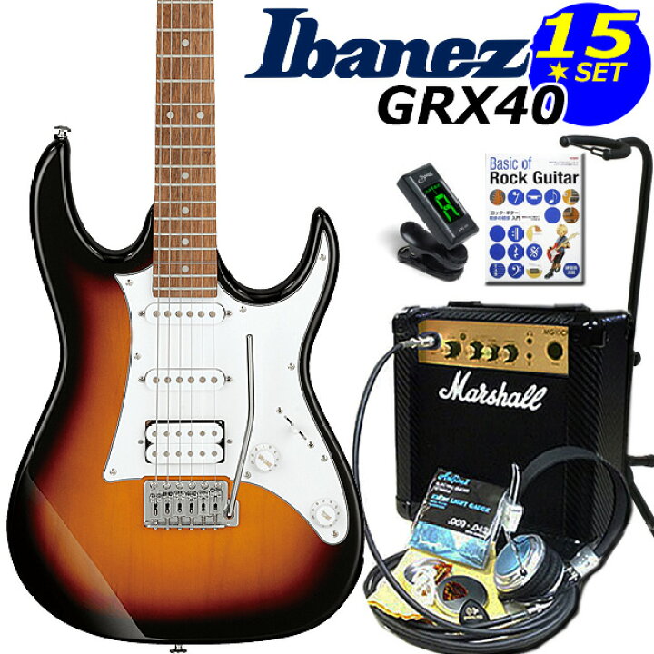 楽天市場】Gio Ibanez アイバニーズ GRX40 TFB エレキギター 初心者 