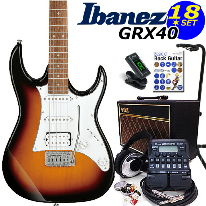 楽天市場】Gio Ibanez アイバニーズ GRX40 TFB エレキギター 初心者 