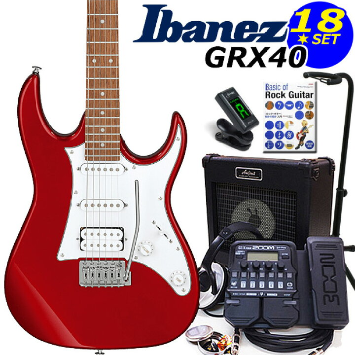 楽天市場】Gio Ibanez アイバニーズ GRX40 CA エレキギター初心者 18点  