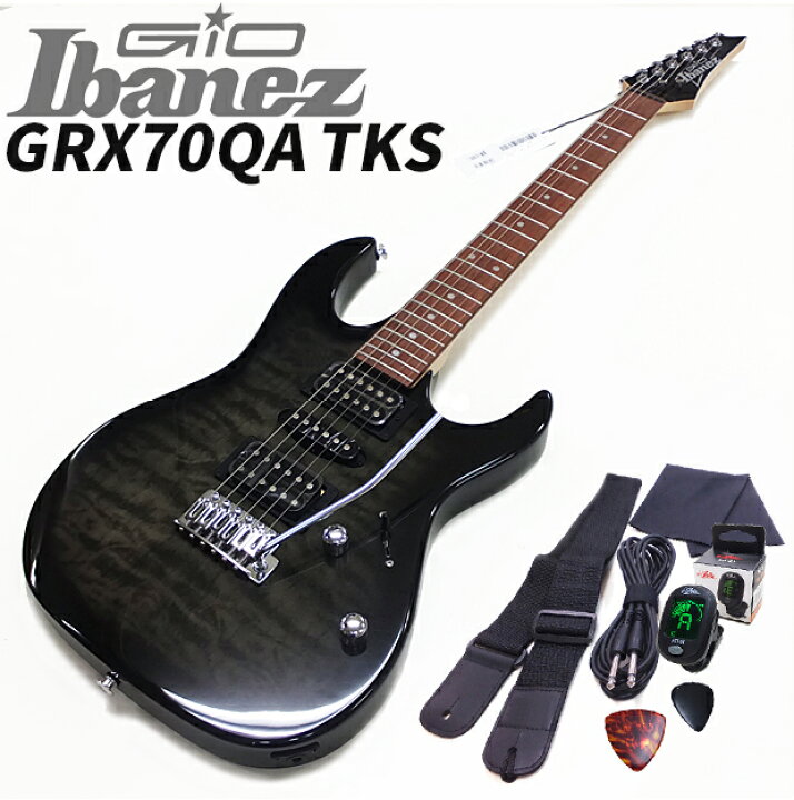 楽天市場】Gio Ibanez GRX70QA TKS アイバニーズ エレキギター 