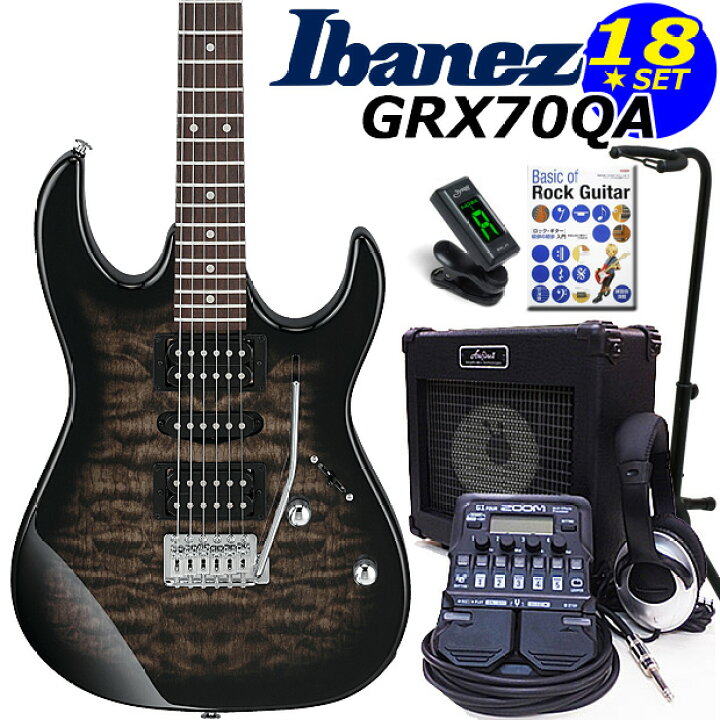 楽天市場】Gio Ibanez アイバニーズ GRX70QA TKS エレキギター初心者 
