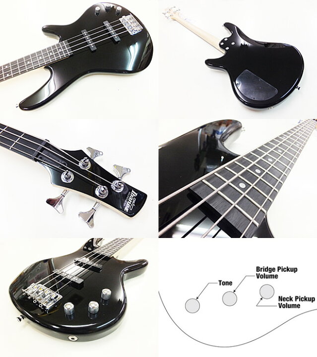 楽天市場】Gio Ibanez GSR180-BK アイバニーズ 4弦エレキベース 