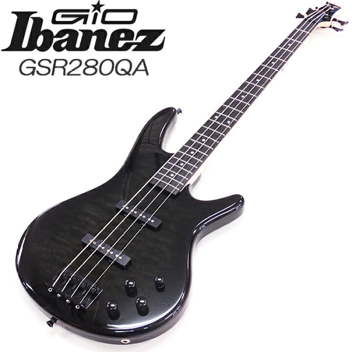 楽天市場】Gio Ibanez GSR280QA-TKS アイバニーズ 4弦エレキベース 