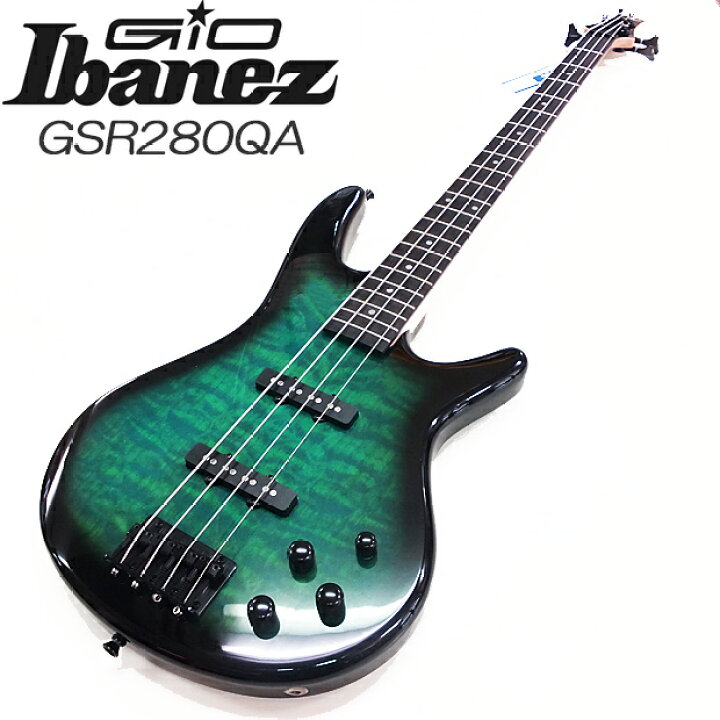 楽天市場】Gio Ibanez GSR280QA-TMS アイバニーズ 4弦エレキベース 