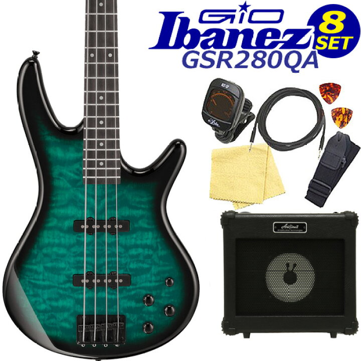楽天市場】Gio Ibanez GSR280QA-TMS アイバニーズ 4弦エレキベース 