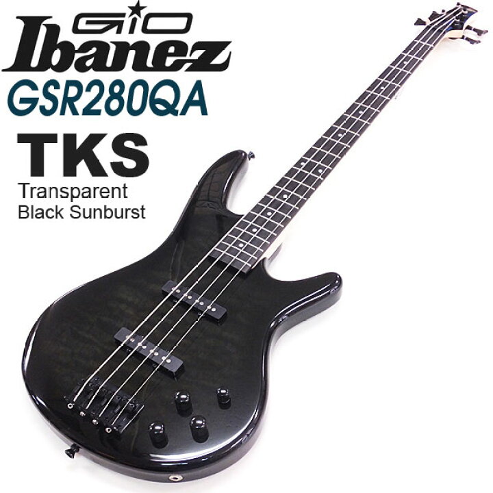 楽天市場】Gio Ibanez GSR280QA アイバニーズ 4弦 ベース エレキベース 