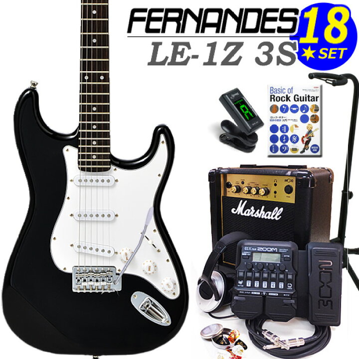 楽天市場】FERNANDES LE-1Z 3S BLK フェルナンデス エレキギター 