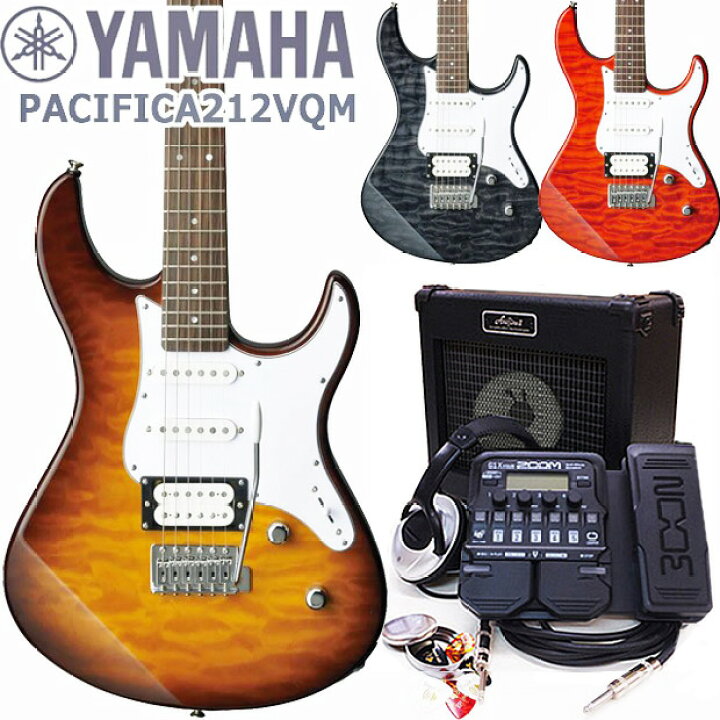 楽天市場】YAMAHA ヤマハ パシフィカ PACIFICA 212VQM ZOOM GX1Four  