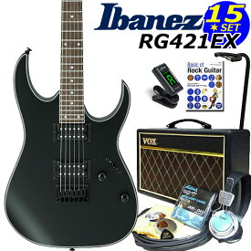 Ibanez アイバニーズ RG421EX BKF エレキギター 初心者セット15点 VOXアンプ付き【エレキギター入門】【エレクトリックギター】