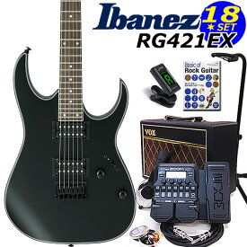 Ibanez アイバニーズ RG421EX BKF エレキギター 初心者セット18点　VOXアンプ　ZOOM G1XFour付き