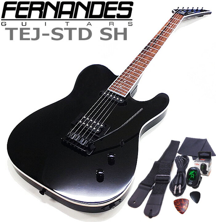 楽天市場】FERNANDES TEJ-STD SH BLK フェルナンデス エレキギター  