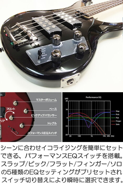楽天市場】YAMAHA ヤマハ ベース TRBX304 BK 入門8点セット エレキ 