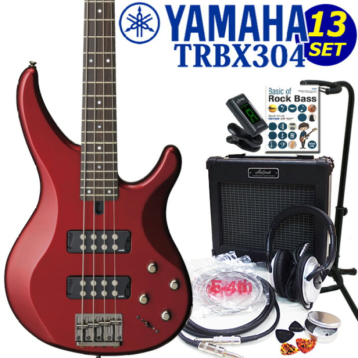 楽天市場】YAMAHA ベース TRBX304 CAR 初心者 入門セット13点 ヤマハ 