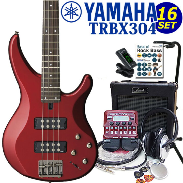 楽天市場】YAMAHA ヤマハ ベース TRBX304 CAR 初心者 入門 ZOOM B1Four  