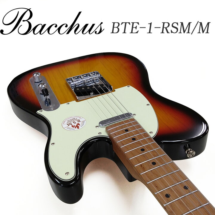 楽天市場】Bacchus BTE-1-RSM/M バッカス エレキギター 初心者セット 